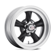 American Racing Vintage VN105D 16X8 5X4.75 S-BLK MACH -12MM Cheap