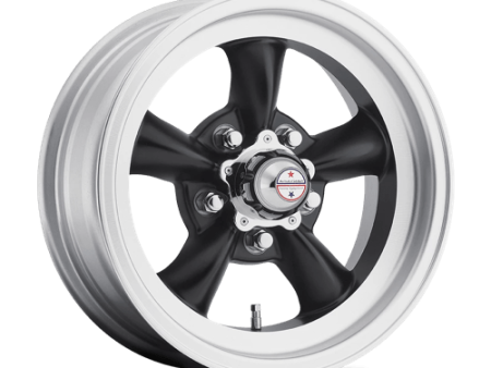 American Racing Vintage VN105D 16X8 5X4.75 S-BLK MACH -12MM Cheap