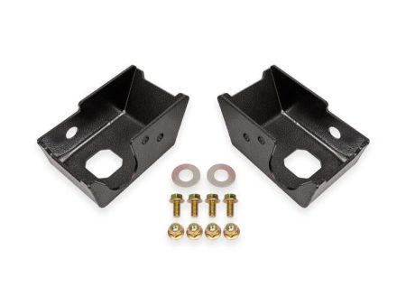 BMR 21-24 Ford Bronco Rear Shock Mount Skid Plates - Black Hammertone Supply