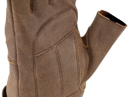 Kuryakyn Leather By River Road Buster Vintage Shorty Gloves Black - XL For Sale