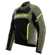 Dainese Air Frame 3 Tex Jacket Army Green Black Fluorescent Yellow Size - 62 Sale