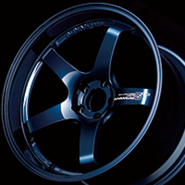 Advan GT Premium Version 19x9.5 +22 5-112 Racing Titanium Blue Wheel Hot on Sale