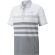 Puma MATTR One Way Polo Shirt - Bright White Chalk Pink on Sale