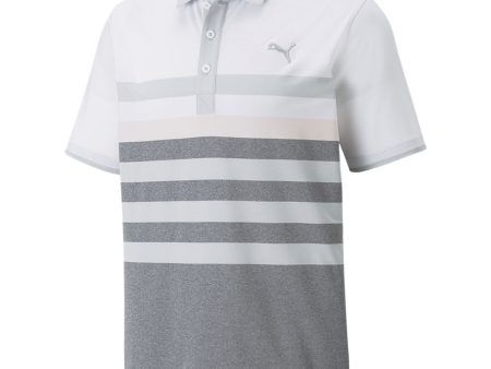 Puma MATTR One Way Polo Shirt - Bright White Chalk Pink on Sale