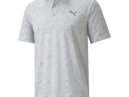 Puma MATTR Gust O  Wind Polo Shirt - High Rise Quiet Shade Supply