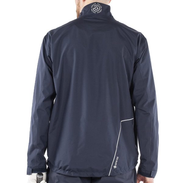 Galvin Green Abe Gore-Tex 1 2 Zip Waterproof Jacket - Navy Cool Grey White For Sale