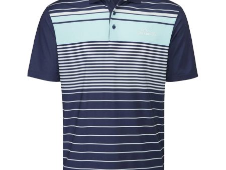 Oscar Jacobson Croft Polo Shirt - Navy Cool Blue Fashion