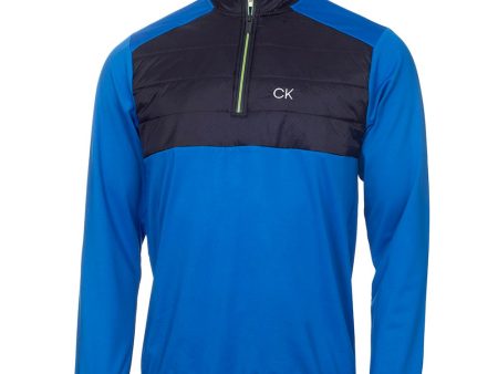 Calvin Klein Forest Lake Half Zip Pullover - Ocean Blue Online