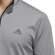 adidas Lightweight 1 4 Zip Pullover - Grey Three Black on Sale