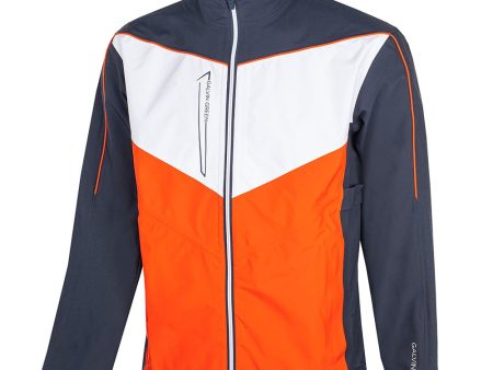 Galvin Green Armstrong Gore-Tex Paclite Waterproof Jacket - Navy Orange White Hot on Sale