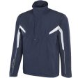 Galvin Green Abe Gore-Tex 1 2 Zip Waterproof Jacket - Navy Cool Grey White For Sale