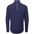 Oscar Jacobson Darwin 1 4 Zip Pullover - Navy White Discount