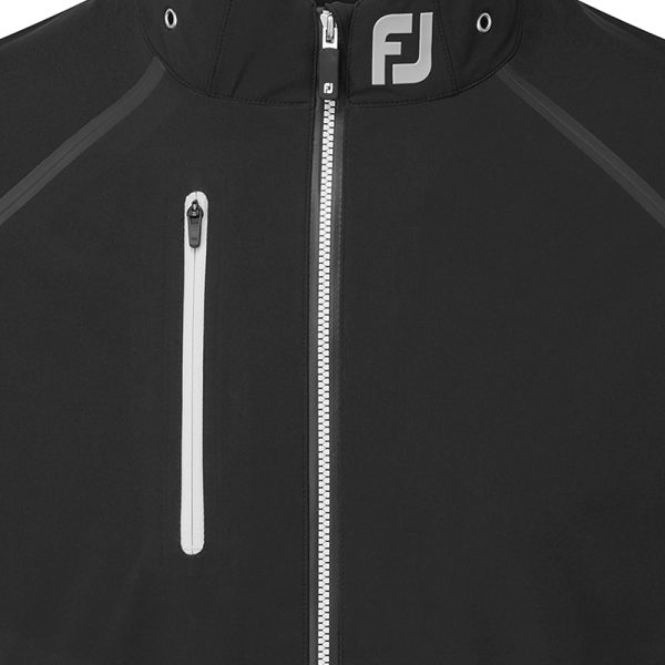 FootJoy HydroTour Waterproof Jacket - Black Silver Online now