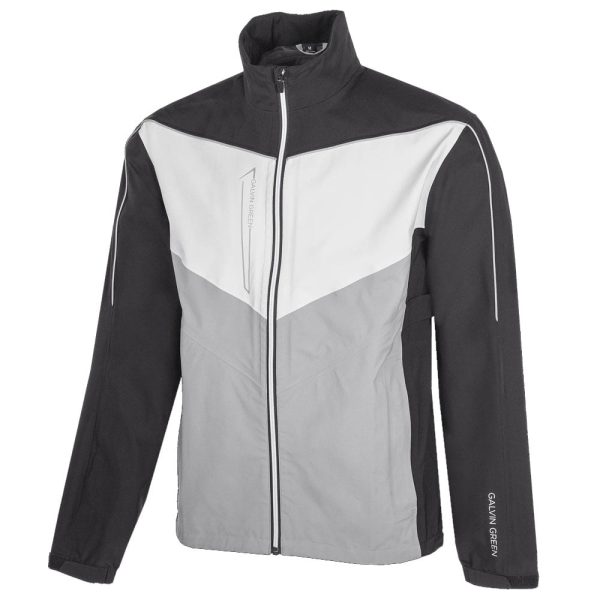 Galvin Green Armstrong GORE-TEX Paclite Waterproof Jacket - Black Sharkskin Cool Grey Hot on Sale