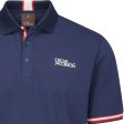 Oscar Jacobson Durham Tour Polo Shirt - Navy Jewel Red on Sale