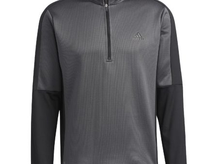 adidas Colour Block 1 4 Zip Pullover - Grey Six Black Online Sale