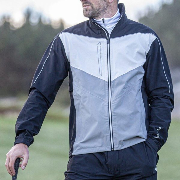 Galvin Green Armstrong GORE-TEX Paclite Waterproof Jacket - Black Sharkskin Cool Grey Hot on Sale