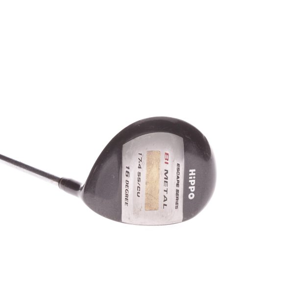 Hippo Bi Metal Steel Mens Right Hand Fairway 3 Wood 16 Degree Uniflex - True Temper Hippo Online