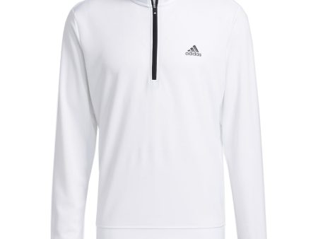 adidas Lightweight 1 4 Zip Pullover - White Online Hot Sale