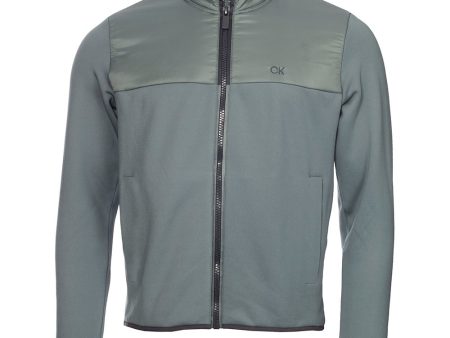 Calvin Klein Monte Full Zip Layering Jacket - Sage Online